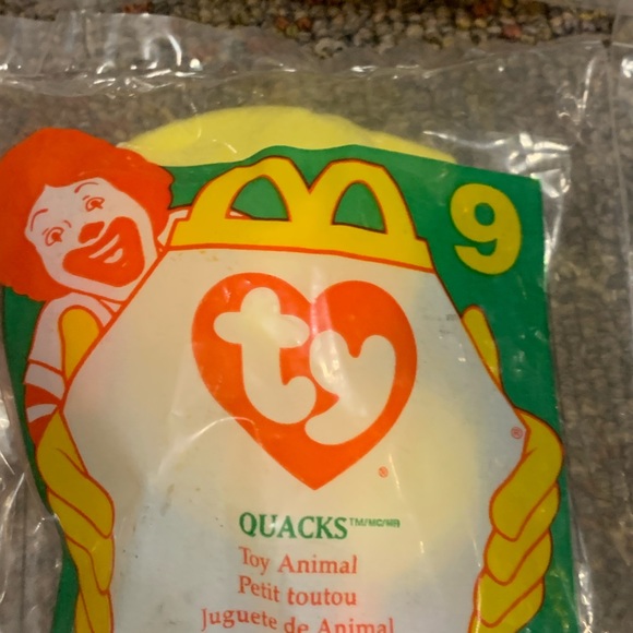 1993 Rare 1996 McDonalds Ty Beanie Babies Complete Package d Set of 10 - Picture 4 of 12